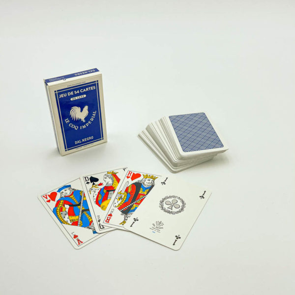 54 cartes pvc bleu de luxe impériale dal negro