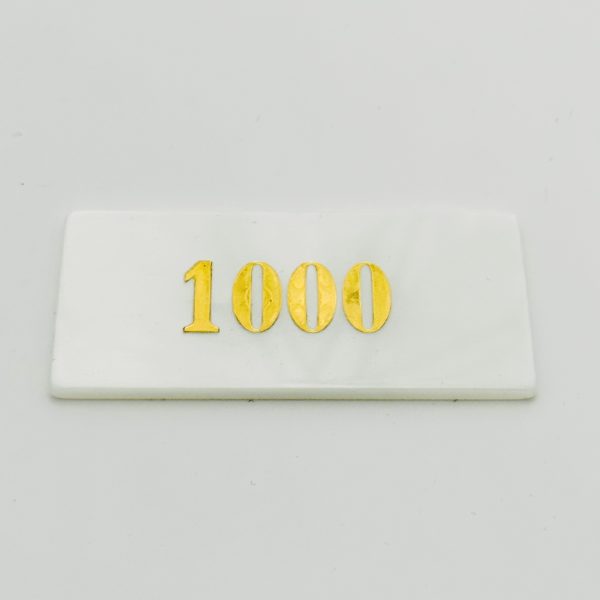 Jeton Nacré de Luxe - Valeur 1000 - Cartes & Cie