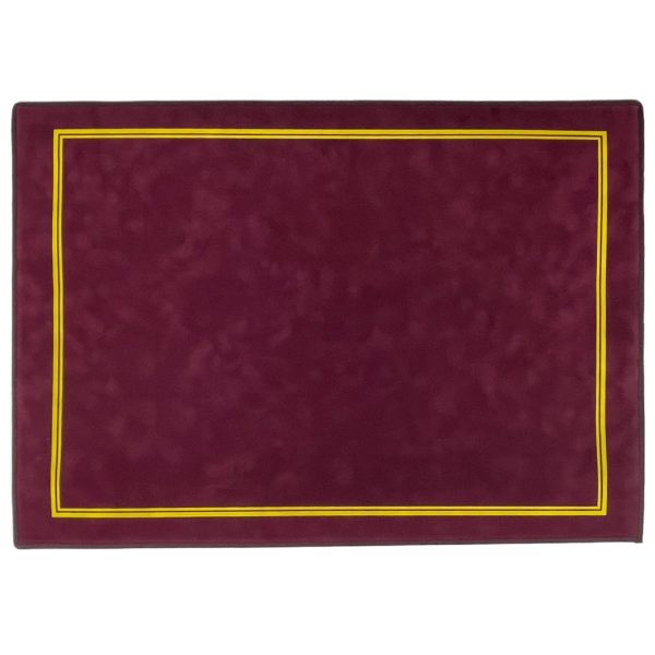 tapis de cartes bordeaux