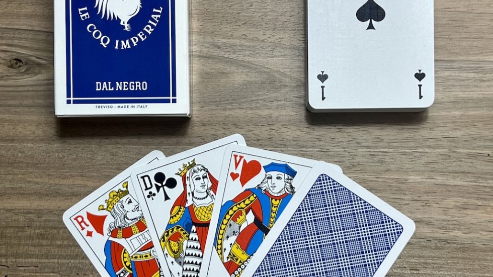 54 cartes pvc bleu de luxe impériale dal negro