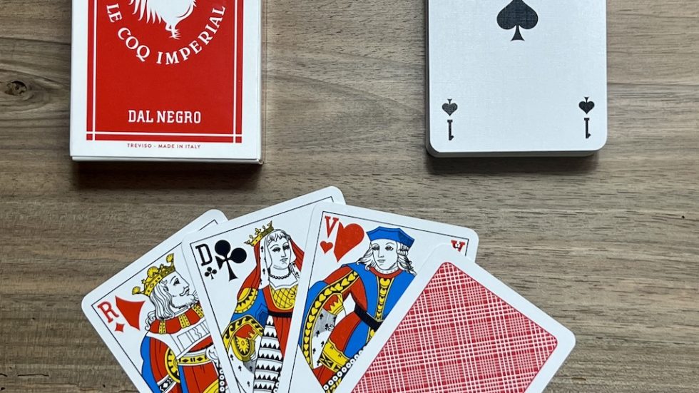 Jeu de 54 cartes De luxe Le Coq Impérial Dal Negro