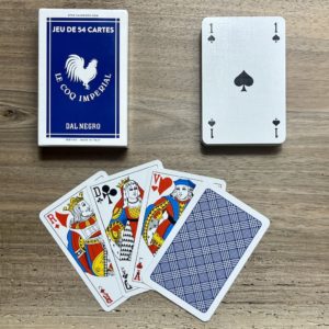 54 cartes plastifiées bleu impérial dal negro