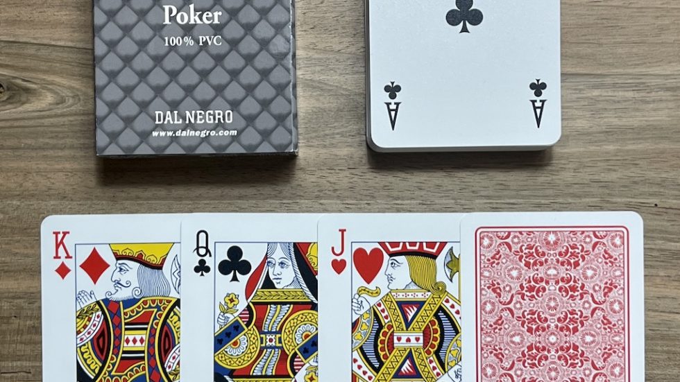 Jeu de Poker Torcello 100% PVC Dal Negro