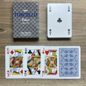 cartes de poker torcello bleu pvc bleu