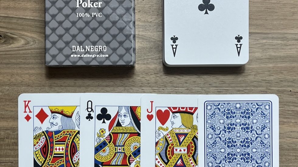 Jeu de Poker Torcello 100% PVC Dal Negro