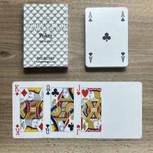 cartes de poker torcello bleu pvc blanche