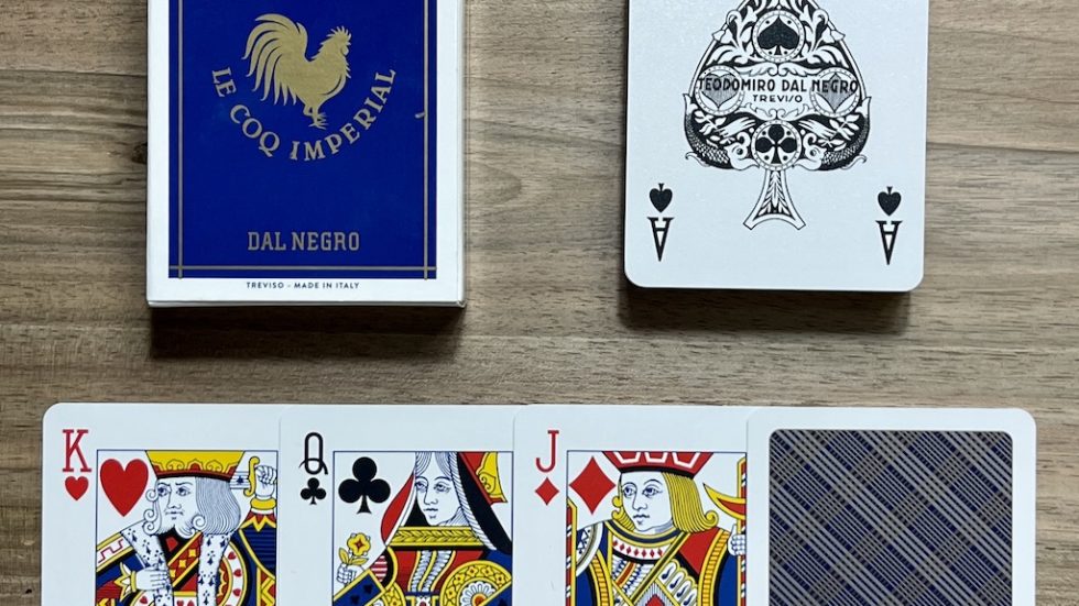 Jeu de Poker 100% Coq Imperial PVC Dal Negro