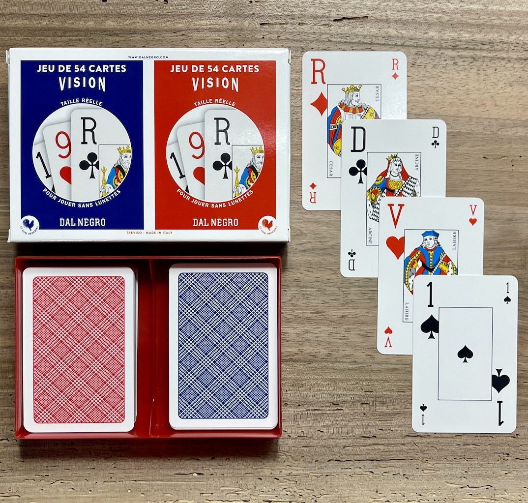Dal Negro L'Imperiale – jeu de 32 cartes 100% PVC – format bridge – 4 index  standards