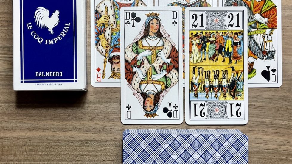 Jeu de Tarot cartes De Luxe Coq Imperial Dal Negro