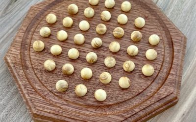 Jeu de Solitaire Billes en buis 22 cm