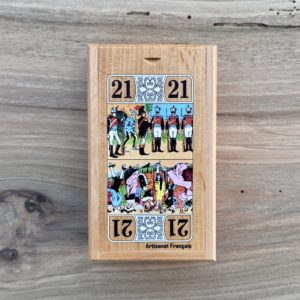 Boîte décorée pour jeu de Tarot