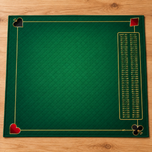 Tapis de cartes Belote Excellence avec points
